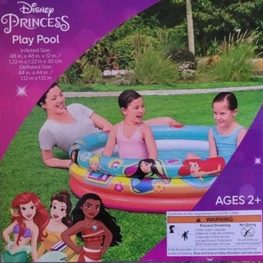Disney Princess Play Pool Inflatable Toddler Swim Pool 48 Inch Bestway 53 Gal